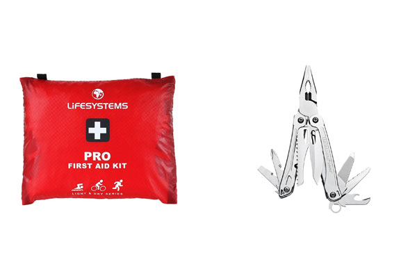 first aid kit with multi-tool